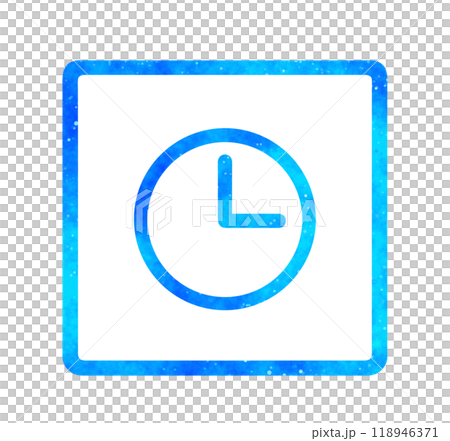 Blue starry sky | Clock icon Blue starry sky | Clock icon 118946371