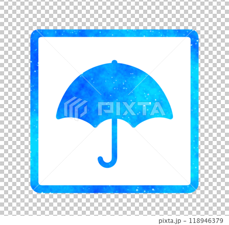 Blue starry sky | Umbrella icon 118946379