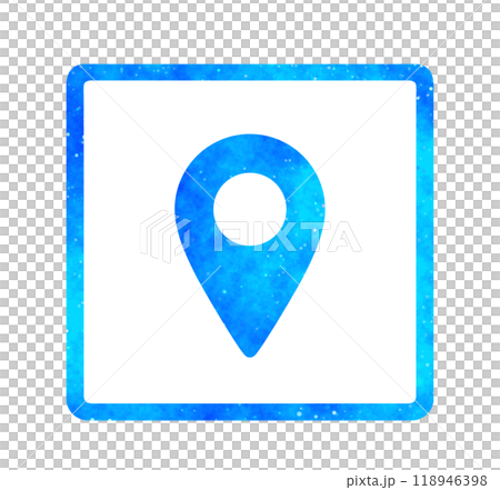 Blue starry sky | Map icon Blue starry sky | Map icon 118946398