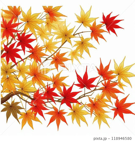 秋の紅葉イラスト 秋の紅葉イラスト 118946580
