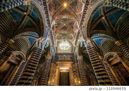 Interior of Siena Cathedral, Italy 118946639