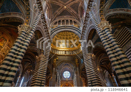 Interior of Siena Cathedral, Italy 118946641