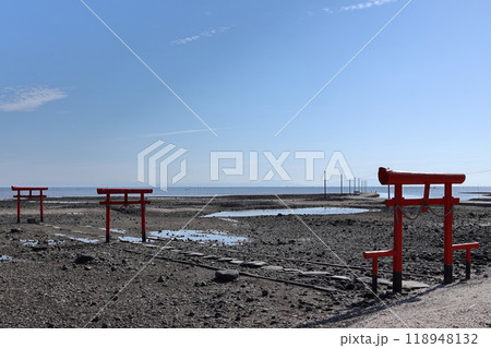 佐賀県太良町の海中鳥居 118948132
