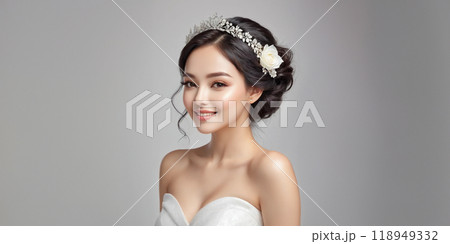 美しい肌の女性　花嫁 118949332