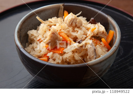 鳥牛蒡ご飯 118949522