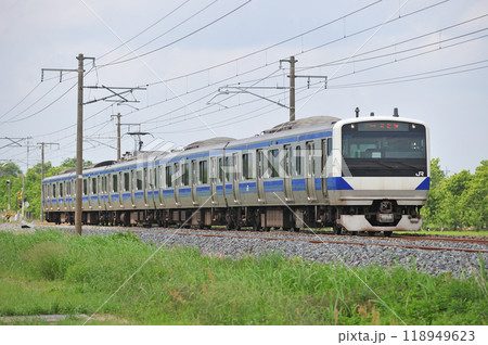 常磐線　岩間ー羽鳥　JR東日本　E531系　K452編成（勝田） 118949623