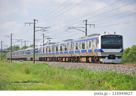 常磐線 岩間ー羽鳥 JR東日本 E531系 K405編成(勝田) 常磐線 岩間ー羽鳥 JR東日本 E531系 K405編成(勝田) 118949627