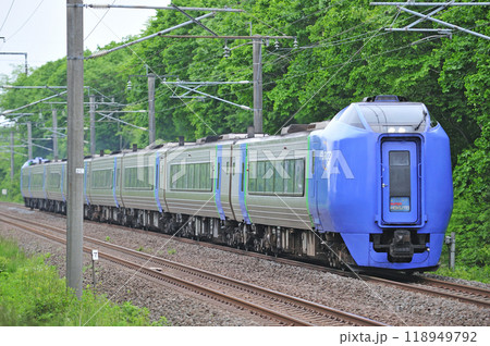 千歳線　植苗ー美々　JR北海道　キハ281系900番台　スーパー北斗 118949792