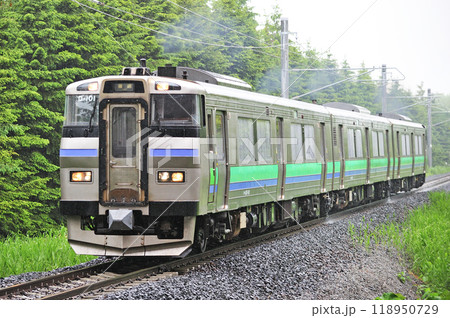札沼線 あいの里公園ーあいの里教育大 JR北海道 キハ201系 D-101編成(苗穂) 札沼線 あいの里公園ーあいの里教育大 JR北海道 キハ201系 D-101編成(苗穂) 118950729