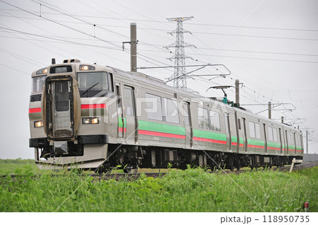 札沼線　あいの里公園ー石狩太美　JR北海道　731系　G-101編成（札幌） 118950735