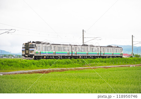 札沼線　石狩当別ー石狩太美　JR北海道　キハ201系　D-103編成（苗穂） 118950746