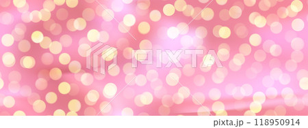 Gold festive glitter on pink bg as a seamless pattern 118950914