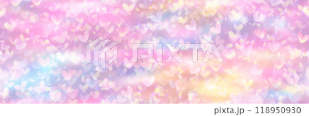 Cute unicorn candy bg with hearts seamless pattern 118950930