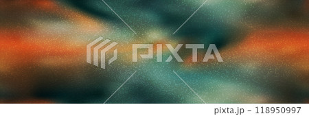 Dark orange teal and black gradient mesh seamless bg with overlay noise texture 118950997