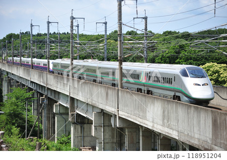 東北新幹線　那須塩原ー新白河　JR東日本　E3系　L67編成＋E2系　J55編成　つばさ　はやて 118951204