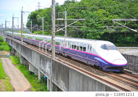 東北新幹線　新白河ー那須塩原　JR東日本　E2系　J57編成+E3系　L53編成　はやて　つばさ 118951211