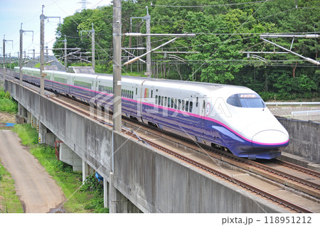 東北新幹線 新白河ー那須塩原 JR東日本 E2系 J71編成(仙台) はやて やまびこ 東北新幹線 新白河ー那須塩原 JR東日本 E2系 J71編成(仙台) はやて やまびこ 118951212