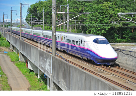東北新幹線 新白河ー那須塩原 JR東日本 E2系 J4編成(仙台) はやて やまびこ 東北新幹線 新白河ー那須塩原 JR東日本 E2系 J4編成(仙台) はやて やまびこ 118951215