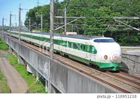 東北新幹線　新白河ー那須塩原　JR東日本　200系　K47編成（仙台）　大宮駅開業30周年記念 118951218