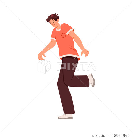 Man Fighting and Beating with Aggression and Violence Vector Illustration Man Fighting and Beating with Aggression and Violence Vector Illustration 118951960