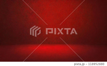 奥行きのある赤い空間 赤の背景 奥行きのある赤い空間 赤の背景 118952880