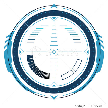 Hud target. Tech interface ui aim circle Hud target. Tech interface ui aim circle 118953090