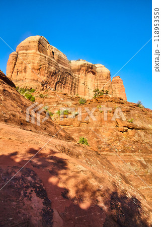 Cathedral Rock Sandstone Formation under Blue Sky, Sedona 118953550