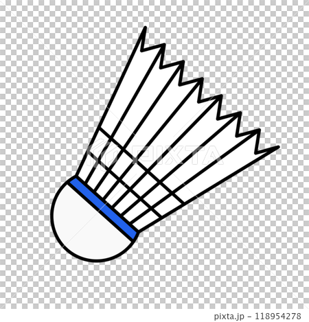 Simple badminton shuttlecock icon Simple badminton shuttlecock icon 118954278