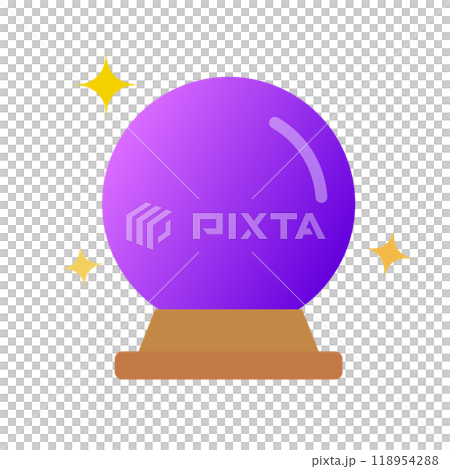 Quartz ball fortune telling 118954288