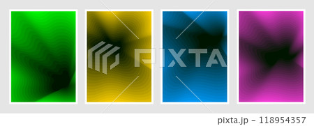 set of geometric gradient blend posters. Vector illustration set of geometric gradient blend posters. Vector illustration 118954357