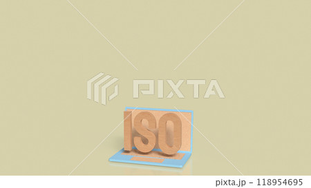 The notebook and iso for technology or Business concept 3d rendering. The notebook and iso for technology or Business concept 3d rendering. 118954695