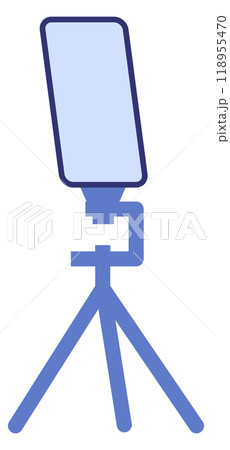 Smartphone on tripod color icon. Digital mobile photography 118955470