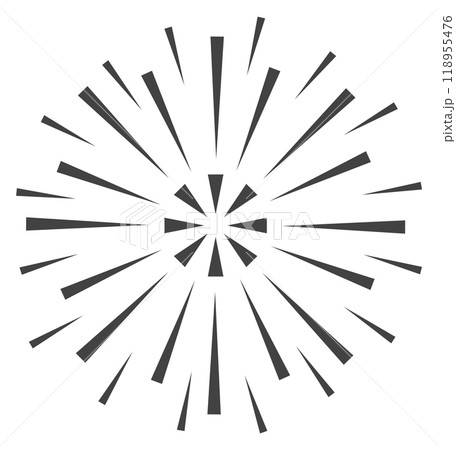Fire show logo. Firework light burst icon 118955476