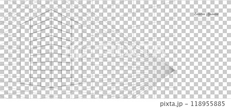 幾何抽象建築科技商業背景 118955885