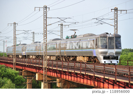 函館本線　江別ー豊幌　JR北海道　785系　NE-502編成（札幌）　スーパーカムイ　エアポート 118956000