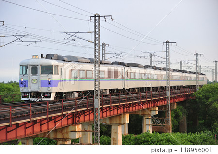 函館本線　江別ー豊幌　JR北海道　キハ183系　キハ183-104（苗穂）　オホーツク 118956001