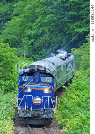 函館本線 倶知安ー小沢 JR北海道 DD51-1142(函館)+24系+14系(札幌) ニセコ 函館本線 倶知安ー小沢 JR北海道 DD51-1142(函館)+24系+14系(札幌) ニセコ 118956144