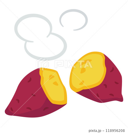 焼き芋のイラスト 118956208