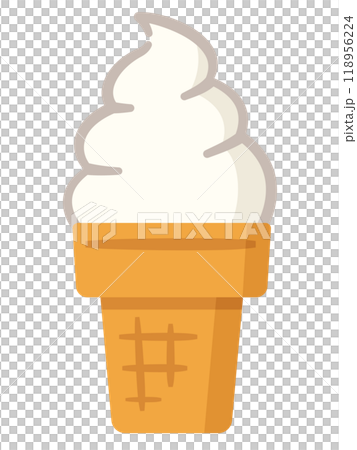 ソフトクリームのイラスト 118956224