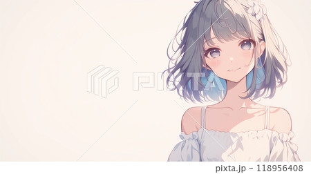 可憐な少女のイラスト 可憐な少女のイラスト 118956408