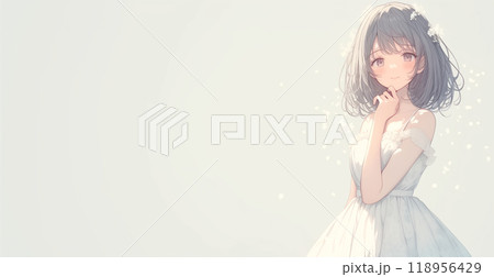 可憐な少女のイラスト 118956429