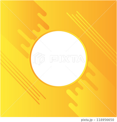 round frame with white clouds 118956650