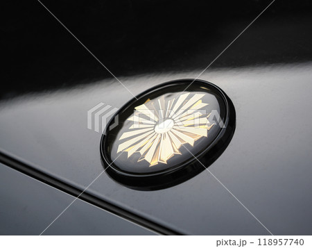 パトカーのボンネットの旭日章 118957740
