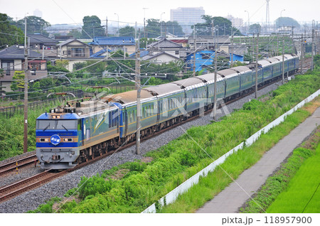 東北本線　栗橋ー東鷲宮　JR東日本　EF510-515（田端）＋24系（尾久）　北斗星 118957900