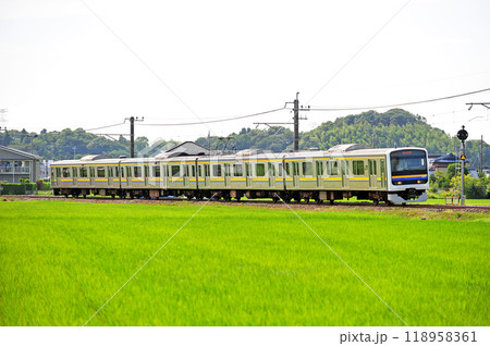 成田線　下総神崎ー大戸　JR東日本　209系　C429編成（幕張） 118958361