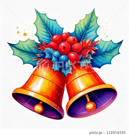 金のシンプルなクリスマスベル 118958585
