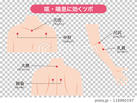 咳・喘息に効くツボ 118960197