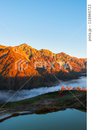 秋の唐松岳登山(夜明けの八方池と白馬三山) 秋の唐松岳登山(夜明けの八方池と白馬三山) 118960723