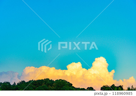 夏雲　イメージ　（夕方）　 118960985