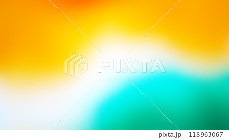 Gradient Orange and Green Abstract Background - Soft Color Transition for Graphic Design or Web Use 118963067